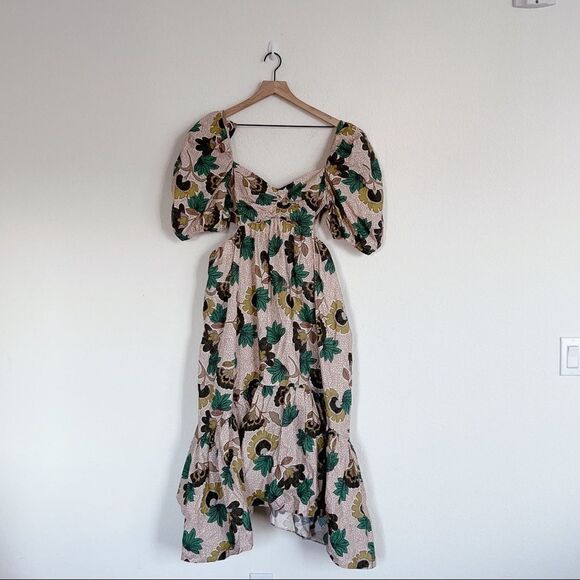 Autumn Adeigbo Womens Midege Dress - Pink Floral Size 14 - Picture 9 of 12